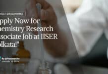 "Apply Now for Chemistry Research Associate Job at IISER Kolkata!"