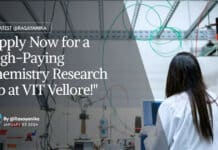 "Apply Now for a High-Paying Chemistry Research Job at VIT Vellore!"