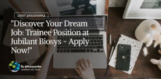 "Discover Your Dream Job: Trainee Position at Jubilant Biosys - Apply Now!"