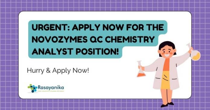 Novozymes QC Analyst Chemistry