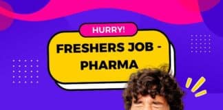 Freshers BPharma Jobs at SJRI