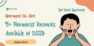 Govt DSSSB Pharmacist Vacancies