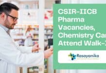 CSIR-IICB Pharma Vacancies