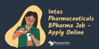 Intas Pharmaceuticals BPharma Job