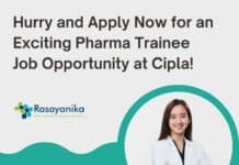 Freshers Pharma Trainee Cipla