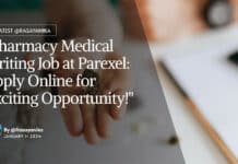 "Pharmacy Medical Writing Job at Parexel: Apply Online for Exciting Opportunity!"