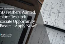 "PhD Freshers Wanted: Explore Research Associate Opportunity at Baxter - Apply Now!"