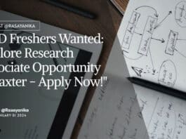 "PhD Freshers Wanted: Explore Research Associate Opportunity at Baxter - Apply Now!"