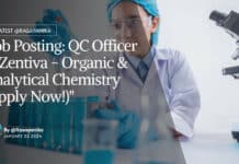 "Job Posting: QC Officer at Zentiva - Organic & Analytical Chemistry (Apply Now!)"