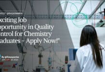 "Exciting Job Opportunity in Quality Control for Chemistry Graduates - Apply Now!"