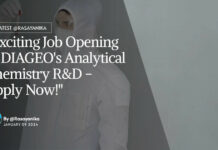 "Exciting Job Opening in DIAGEO's Analytical Chemistry R&D - Apply Now!"