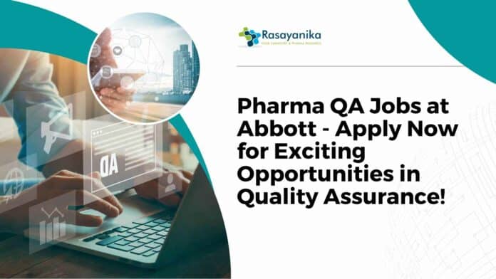 Pharma QA Jobs Abbott