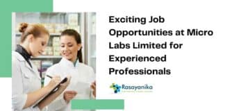 Micro Labs Pharma Jobs - BPharma & MPharma Apply