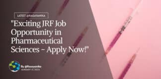 MACS ARI Pune Pharma JRF Job - Apply Online