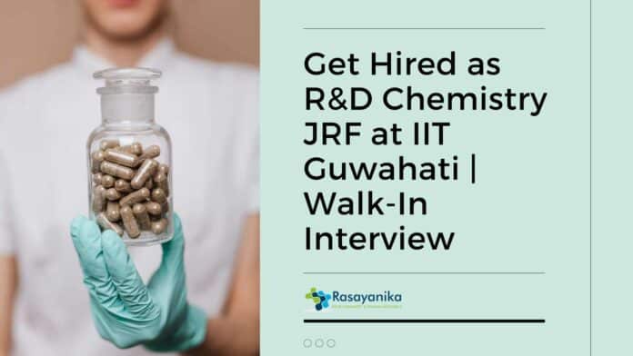 R&D Chemistry JRF(GATE) Job