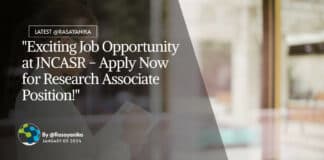"Exciting Job Opportunity at JNCASR - Apply Now for Research Associate Position!"