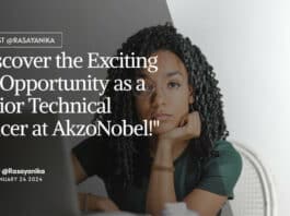 "Discover the Exciting Job Opportunity as a Senior Technical Officer at AkzoNobel!"