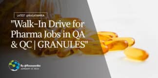 Granules Pharma Walk-In-Drive - BPharma & MPharma Walk-In