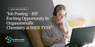 "Job Posting - JRF: Exciting Opportunity in Organometallic Chemistry at IISER TVM!"