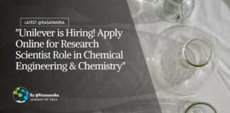 "Unilever is Hiring! Apply Online for Research Scientist Role in Chemical Engineering & Chemistry"