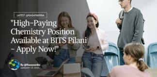 "High-Paying Chemistry Position Available at BITS Pilani - Apply Now!"