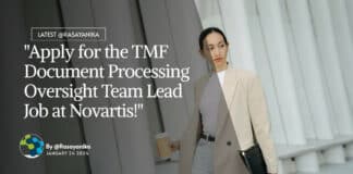 "Apply for the TMF Document Processing Oversight Team Lead Job at Novartis!"