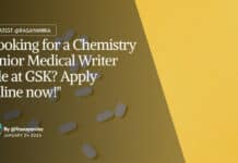 "Looking for a Chemistry Senior Medical Writer role at GSK? Apply online now!"