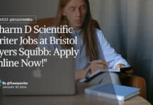 "Pharm D Scientific Writer Jobs at Bristol Myers Squibb: Apply Online Now!"