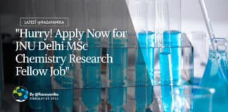 "Hurry! Apply Now for JNU Delhi MSc Chemistry Research Fellow Job"