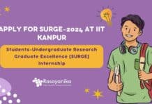 SURGE-2024 IIT Kanpur Registrations - Apply Online