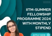 IITM-Summer Fellowship Programme 2024