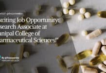 "Exciting Job Opportunity: Research Associate at Manipal College of Pharmaceutical Sciences!"