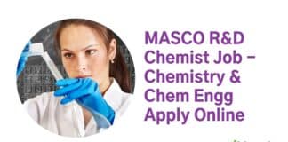 MASCO R&D Chemist Job