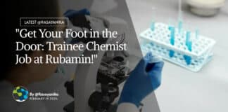 "Get Your Foot in the Door: Trainee Chemist Job at Rubamin!"