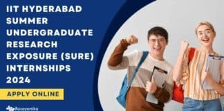 IIT Hyderabad SURE Internships 2024