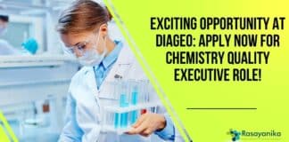 Chemistry Quality Executive DIAGEO