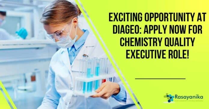 Chemistry Quality Executive DIAGEO