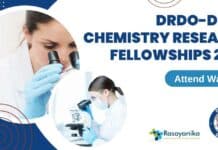 DRDO-DIBER Chemistry Research Fellowships 2024