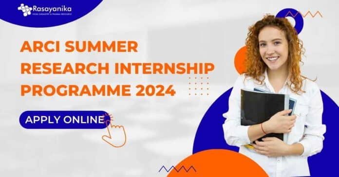 ARCI Summer Research Internship Programme 2024