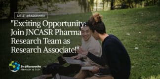 "Exciting Opportunity: Join JNCASR Pharma Research Team as Research Associate!"
