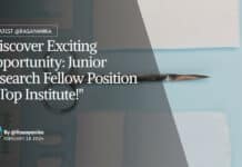 "Discover Exciting Opportunity: Junior Research Fellow Position at Top Institute!"