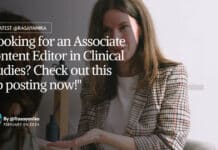 "Looking for an Associate Content Editor in Clinical Studies? Check out this job posting now!"