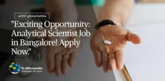 "Exciting Opportunity: Analytical Scientist Job in Bangalore! Apply Now."