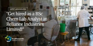 "Get hired as a BSc Chem Lab Analyst at Reliance Industries Limited!"