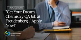 "Get Your Dream Chemistry QA Job at Freudenberg - Apply Now!"