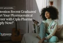 "Attention Recent Graduates! Start Your Pharmaceutical Career with Cipla Pharma - Apply Now!"