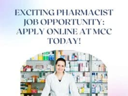 Pharmacist Recruitment at MCC