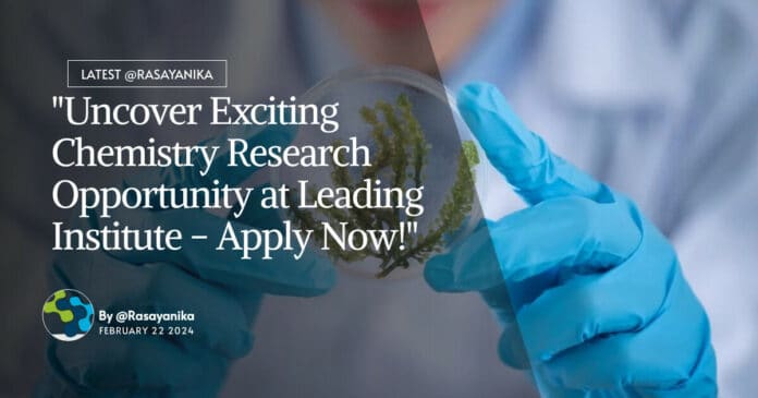 TIFR Mumbai Chemistry Recruitment - Applications Invited