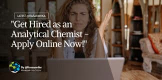 "Get Hired as an Analytical Chemist - Apply Online Now!"