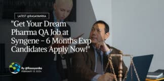 "Get Your Dream Pharma QA Job at Syngene - 6 Months Exp Candidates Apply Now!"